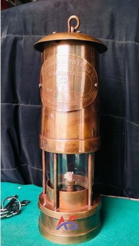 E. Thomas & Williams Brass Miners Lamp /Lantern - Picture 6 of 10