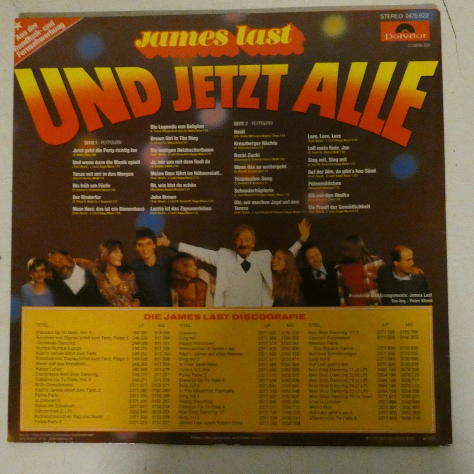 Konvolut 5 LP James Last im Allgäu sing mit Copacabana Und jetzt alle LP54 - Bild 2 von 4