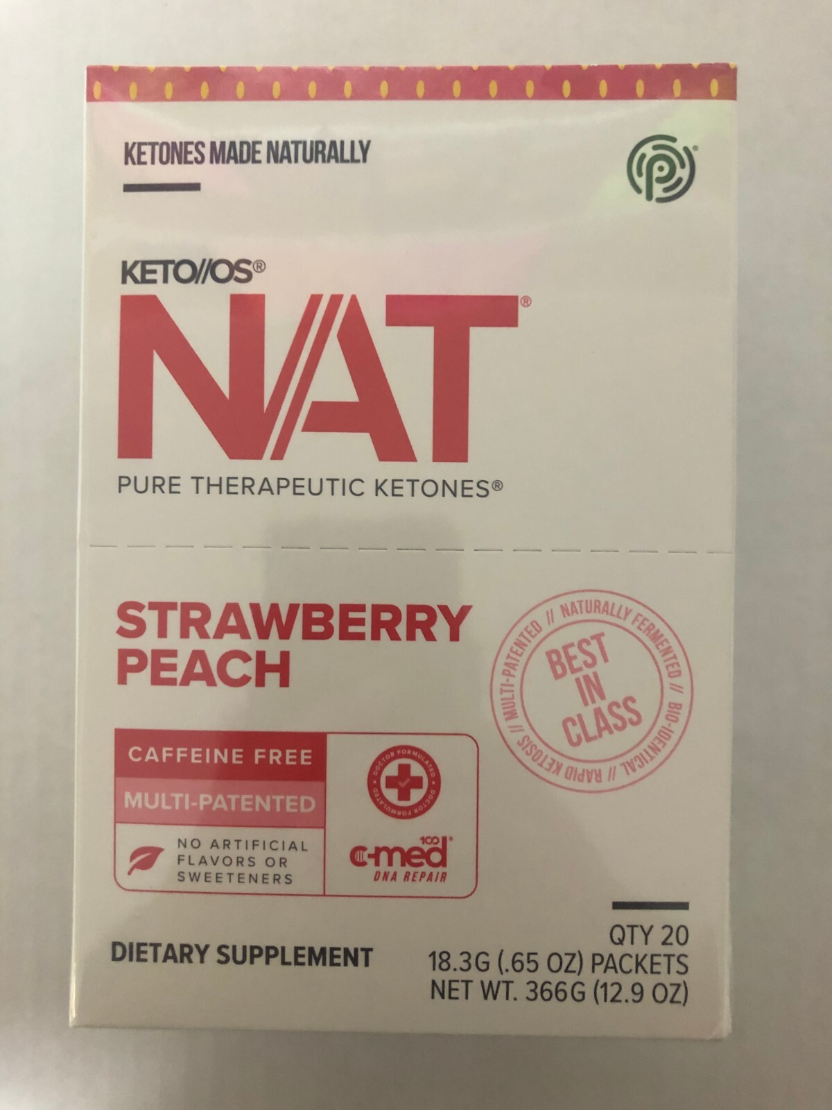 Pruvit Keto Natural Ketones, Pack of 20 Sachets, Flavor: Hibiscus Lemonade or Sweet Tea Lemonade