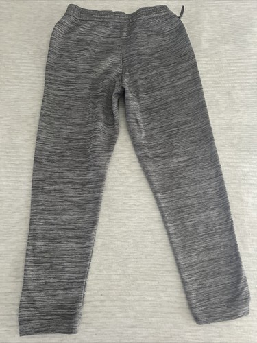 Nike Dri Fit Sweat Pants Joggers Large L Gray Black Swoosh Zip Pockets Stretch - Picture 8 of 16