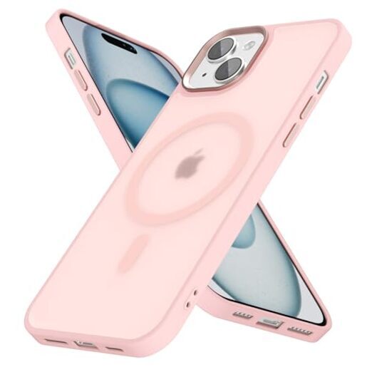 MagSafe Compatible iPhone 15 Plus Case in Pink Sand – Also Fits 14 Plus