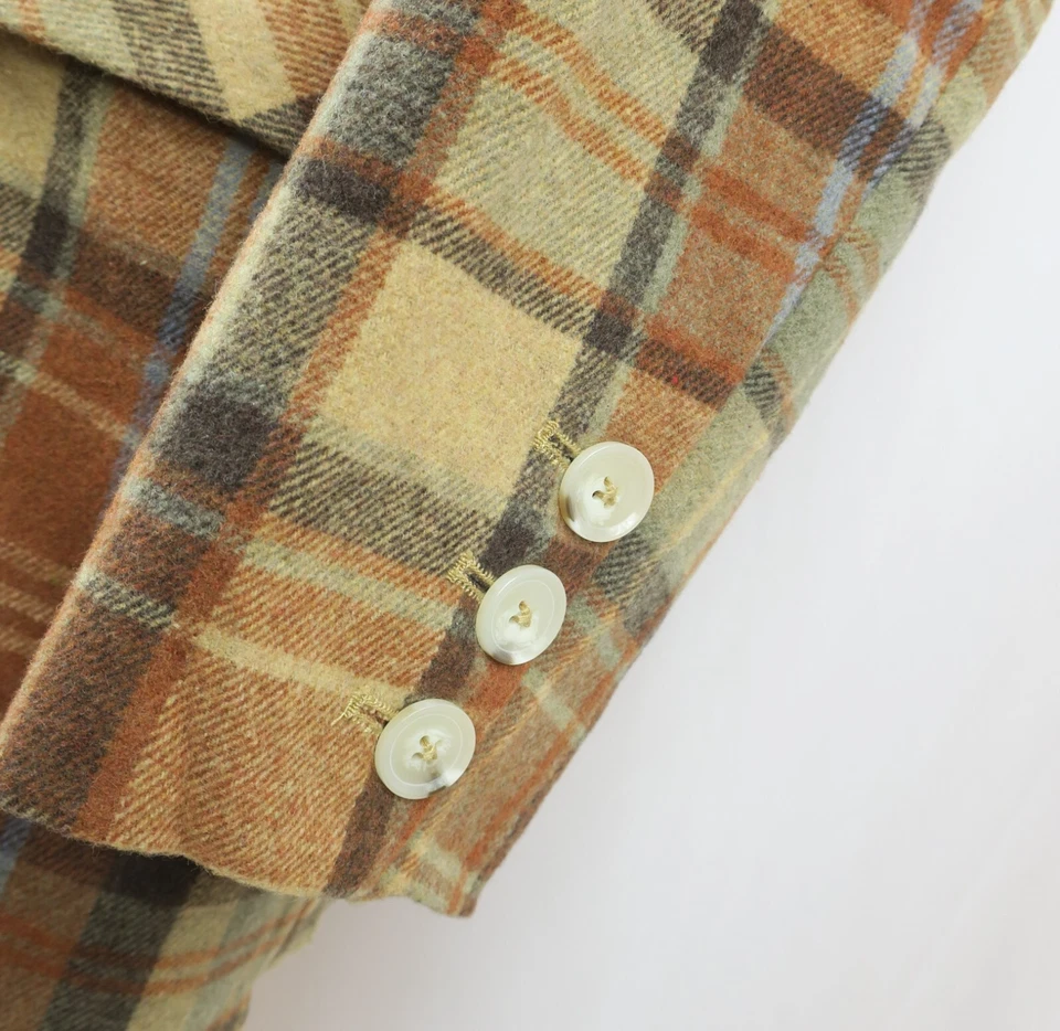 FREE PEOPLE WOMENS CHECKERED COAT WITH WOOL size XL - Image 4 of 4