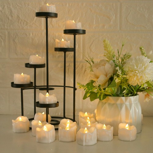 12Pack Flameless LED Tea Light Votive Candles w/ Remote Control Battery Operated - Picture 13 of 15