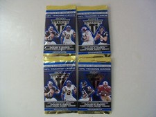 2001 PACIFIC PRIVATE STOCK TITANIUM FOOTBALL LOT OF 4 RETAIL PACKS