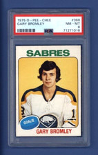 1975-76 OPC #368 GARY BROMLEY PSA 8 NM-MT Buffalo Sabres *GOALIE* *LOW POP*