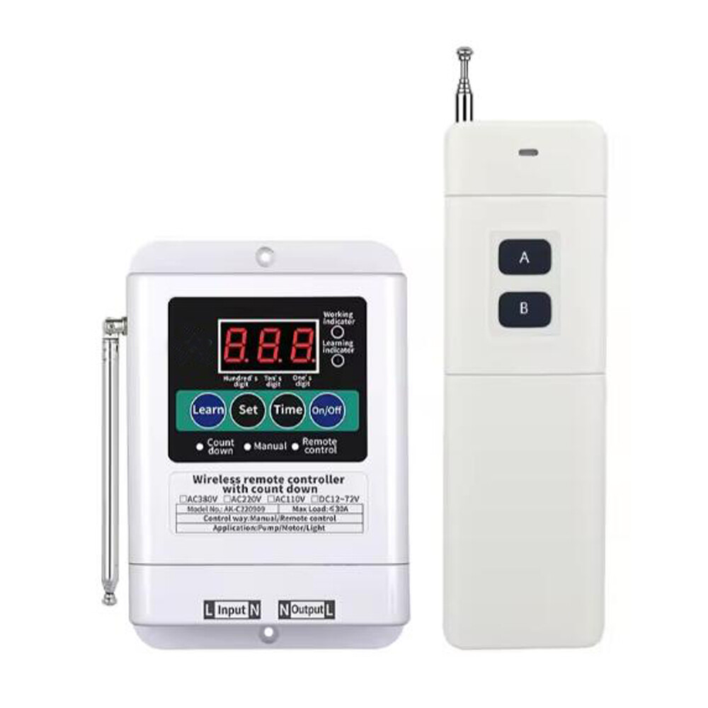 Countdown Remote Control Switch 1Ch RF Manual Transmitter And Receiver Module