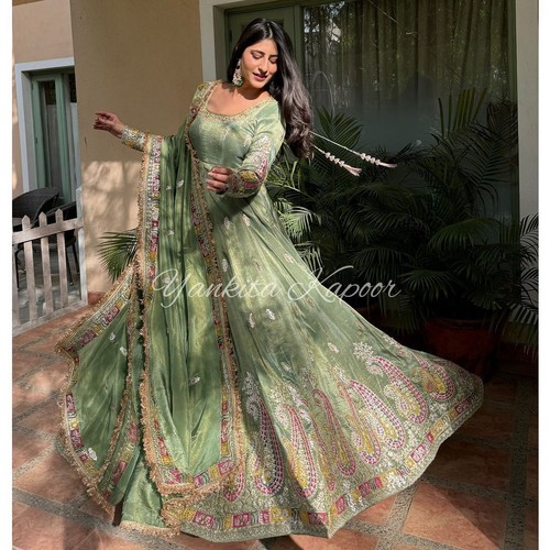 Abito Designer Salwar Kameez Pakistano Bollywood Indiano Da - Foto 9