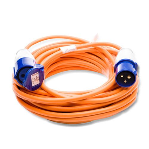 ORANGE CARAVAN EXTENSION LEAD 5M - 25M 240V WITH PLUG AND SOCKET CAMPING HOOK UP - Picture 8 of 10