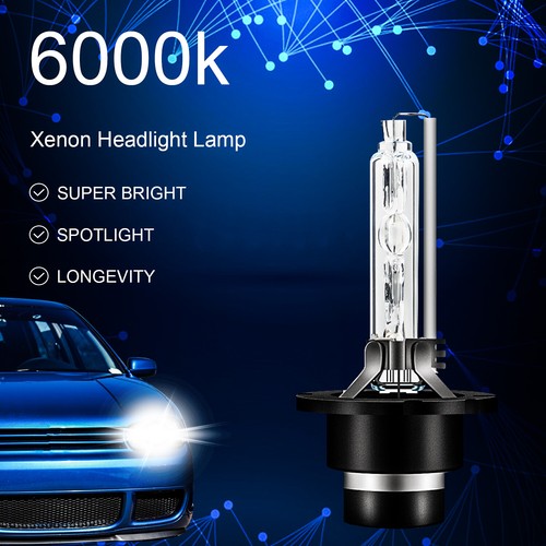 Juego de 2 bombillas de faros delanteros HID 6000K para Nissan Máxima 2009-2014 luces bajas - Imagen 2 de 10