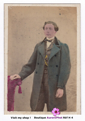 CDV Colorisé Dierkes à St Avold - Jeune Garçon Costumé - Photo Ancienne