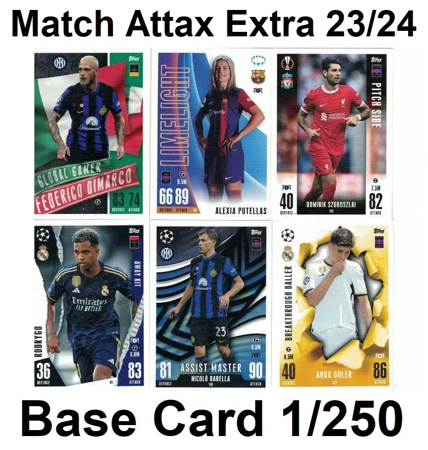 Match Attax Extra Champions League 2023/24 2024 Base 1 A 250 Elige Cartas - Imagen 2 de 2
