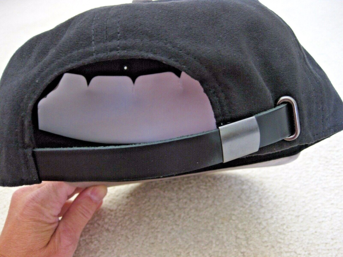 Casquette Baseball Lids En Simili Daim - Noir Et Gris, Fermeture Ajustable, Neuve