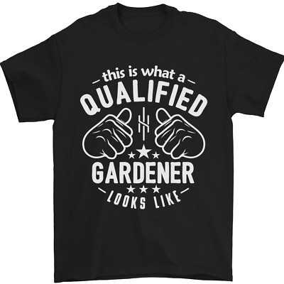 Ein qualifizierter Gärtner sieht aus wie Herren T-Shirt 100% Baumwolle