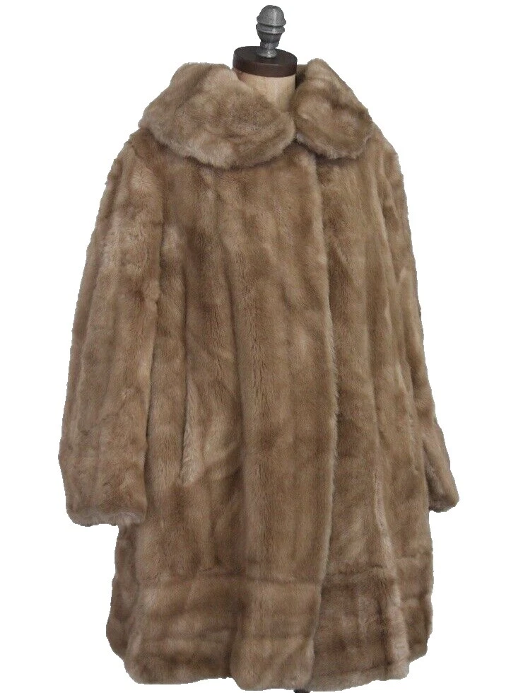 Faux Fur Mink Coats Vintage Coats, Jackets & Vests for Women