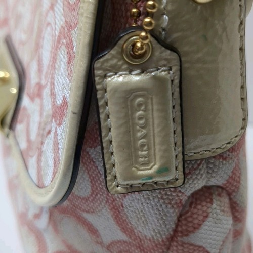 COACH KRISTIN Signature SEQUINS TOP HANDLE POUCH PURSE L1020-45088 - Picture 5 of 20