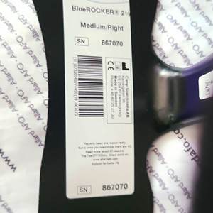 Allard BlueROCKER 2½ Medium/Right Adjustable AFO Orthosis Stabilization 867070