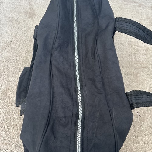 Kipling Vintage Nylon 18” Tote Duffle Travel Bag Black Y2K - Picture 10 of 19