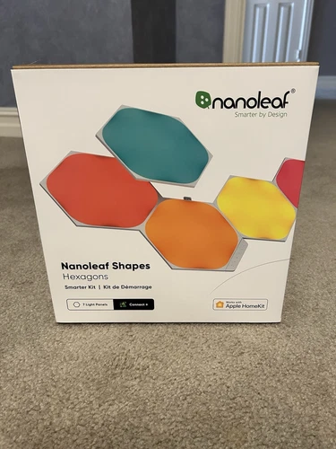 Nanoleaf Shapes Hexagon Smarter Kit - Includes 7 panels, Controller, Mounts, Etc
