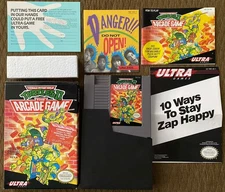 Teenage Mutant Ninja Turtles II Arcade Game TMNT NES 100% Complete Clean LOOK!