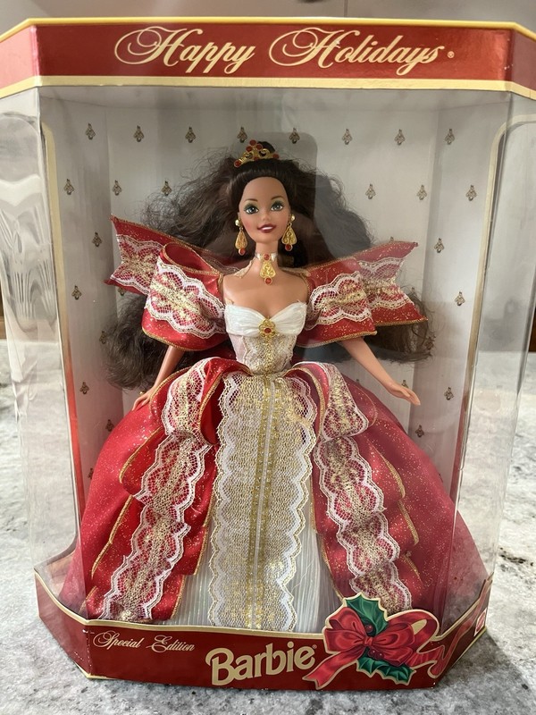 Barbie Happy Holidays 10th Anniversary Special Edition Doll 12in NIB