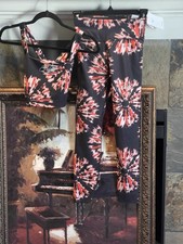 Nike One Luxe Set Dri Fit Marble Crop Top Capri Legging Sz XS NWT