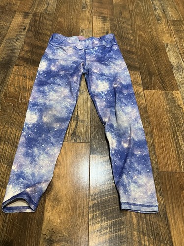Eddie Bauer Girls Blue And Purple Galaxy Leggings Size Medium (10-12) - Picture 2 of 9