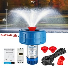 1HP Pond Fountain Aerator Pump 15000GPH 750W with 98.4ft Cord for Lake Pond New