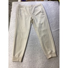 VRST Mens Pinnacle Slim Fit Jogger Light Sand Fleece Pants Large MAX243307S