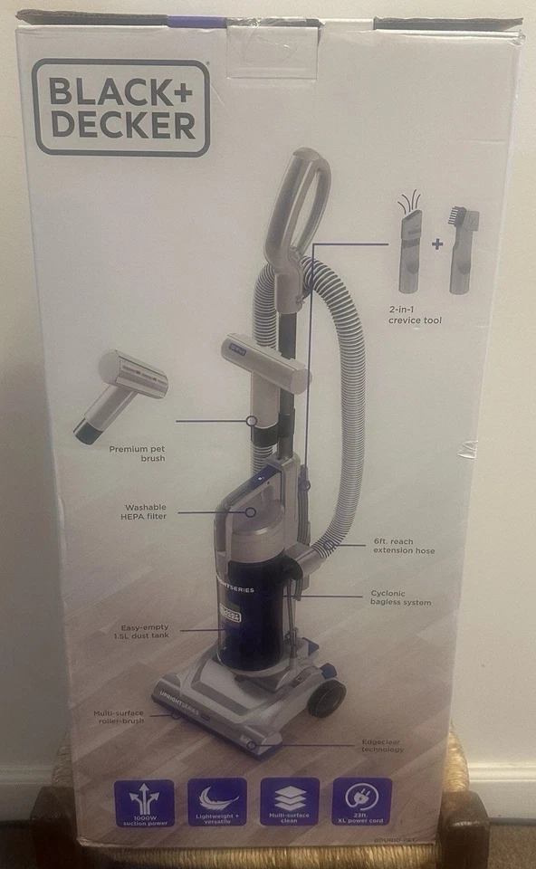 New Black+Decker Upright Series Lite PET 2L Upright Vacuum BDUR10-PET 1000W HEPA - Image 3 of 4