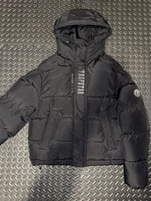 TRAPSTAR GIACCA CON CAPPUCCIO DECODIFICATA PUFFER 2.0 - NERO
