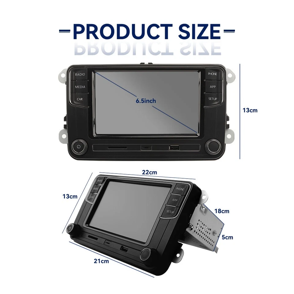 NONAME 6.5" Carplay Android Auto RCD360 RCD330 MIB Autoradio Pour VW MQB POLO 6C - Photo 3/4