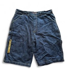VTG Ralph Lauren Polo Jeans Co. Denim Jean Shorts Men Size 38 Baggy Loose Bungee