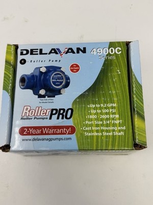 NEW Delavan 4900C RollerPRO 4-Roller Pump Cast Iron Ag Sprayer 9.2 GPM 3/4'' FNPT