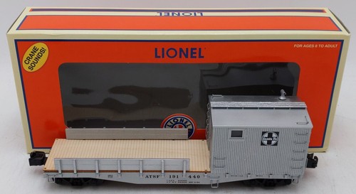 Lionel 6-29813 O Gauge Santa Fe Boom Car with TMCC & Crane Sounds EX/Box | Condition: Used
