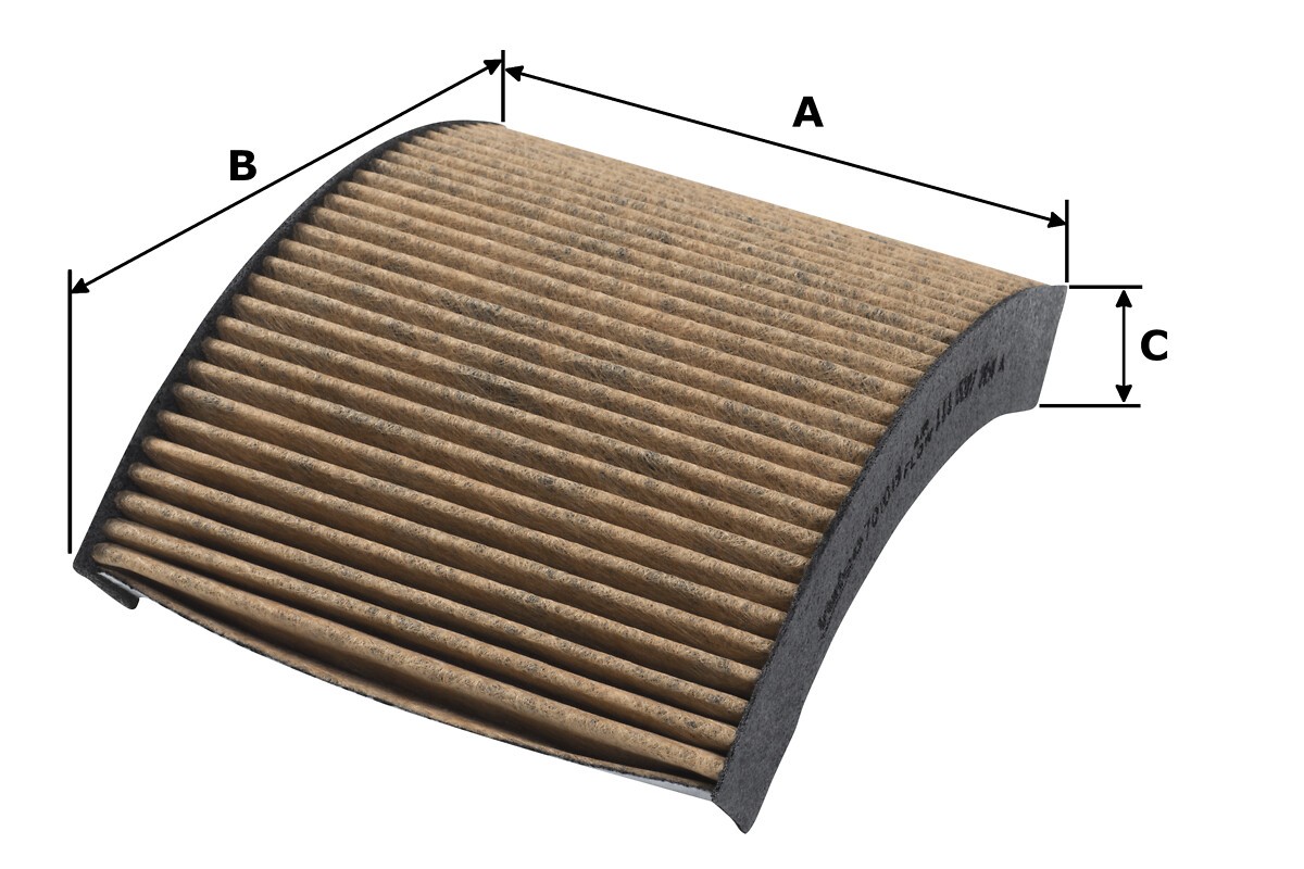 Fits VALEO 701019 CABIN AIR FILTER PC / COMBINED POLYPHENOL
