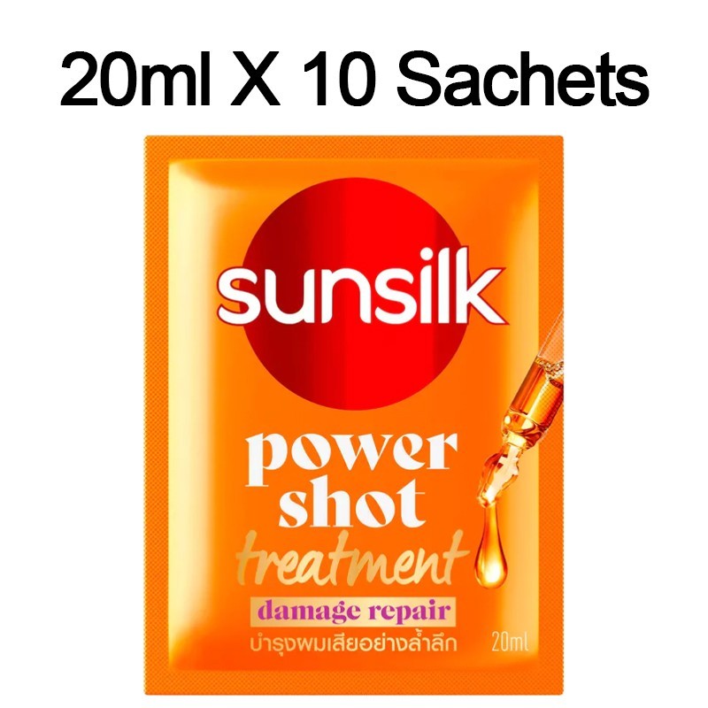 SUNSILK Power Shot Treatment Damage Repair Hair Mask 20ml x 10