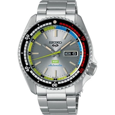SEIKO 5 Sports 稼働　日本製　オートマチック Seiko 5 Five Sports SRPK33 Automatic Mid Size Watch Green Dial
