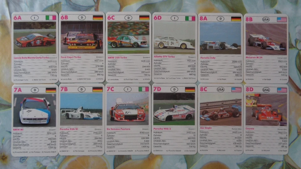 Quartett Motorsport Grand Prix Williams Ferrari BMW M1 BMW 320 Turbo - Bild 3 von 3