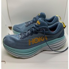 Hoka Bondi 8 Mens Running Shoes 10.5D Real Teal Outer Space 1123202 RHD