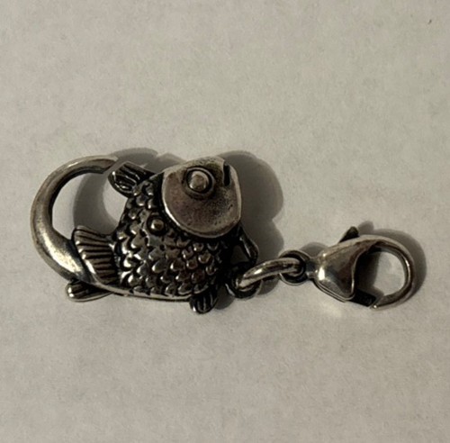 ~Authentic Trollbeads~Big Fish~Lock~Clasp 925~Sterling Silver Retired~LAA