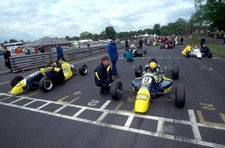Mark Webber Van Diemen on front row of grid right Slick 50 For- 1996 Old Photo