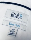 NwOt Mens Croft&Barrow Easy Care Button Down Chest Pocket Dress Shirt Sz M TALL