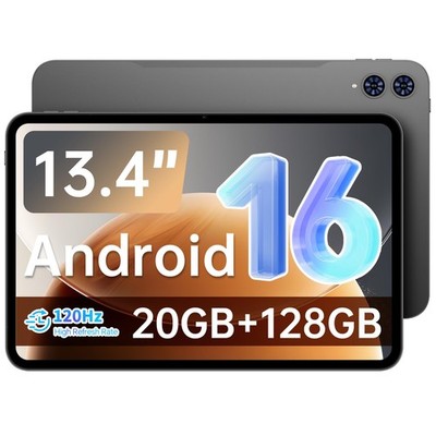 Android 16 T65 13.4 inch Large Tablet, 20GB+128GB,120Hz 1920x1200 IPS Display...