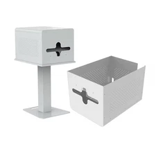 Photo Booth Stand Metal for DNP RX1 Enclosed Printer Stand With Catch Tray White