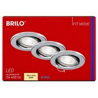 Briloner Led Einbauleuchten Alu 3Er-Set 3Xgu10/5W (7220-039)