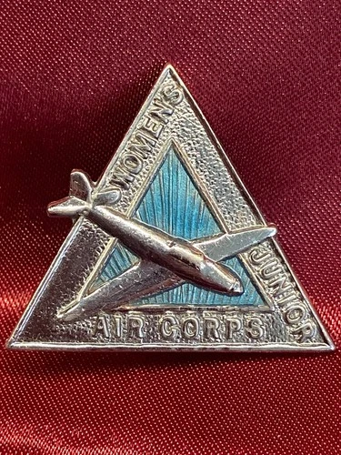 WW2 Women's Junior Air Corps Translucent Blue enamel Pin Badge