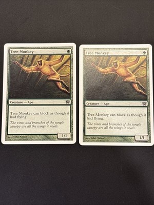 2x Tree Monkey - 9th Edition #275 UP NM Mtg Magic