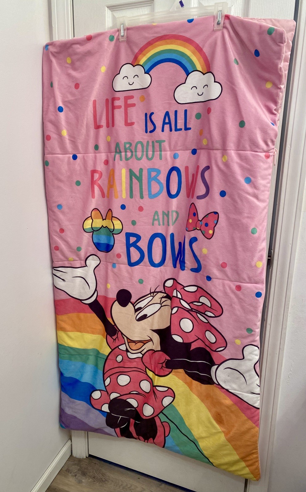 Disney Minnie Mouse Sleeping Bag Camping  Slumber Party Pink