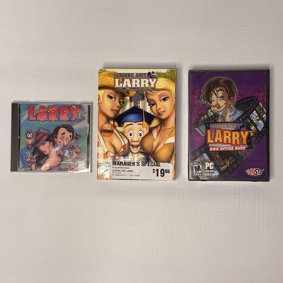 Leisure Suit Larry PC Game Lot 3 Sierra Magna Cum Laude 5 Box Office Bust M
