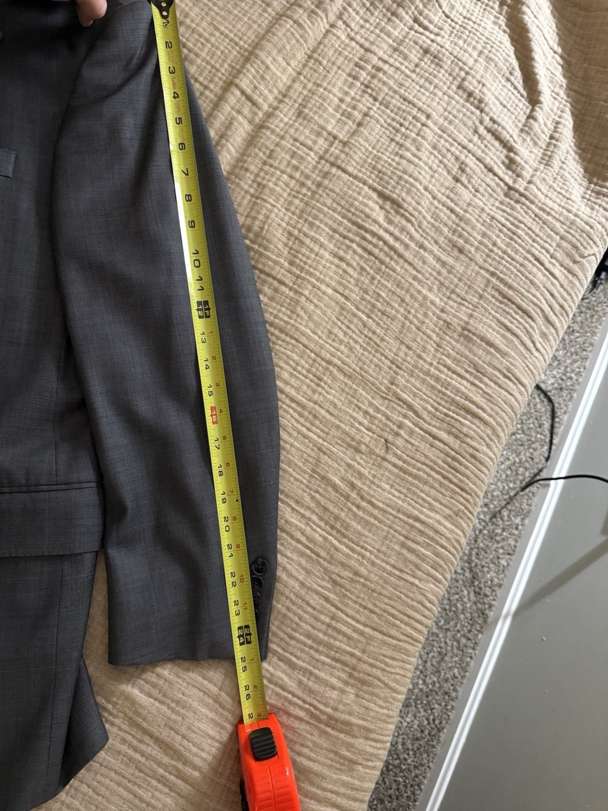 Peter Millar Gray Notch Lapel Two-Button Men's Su… - image 9